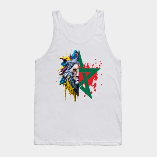 Proud Morocco Flag Gift Moroccan Lovers For Men's Women's Tank Top